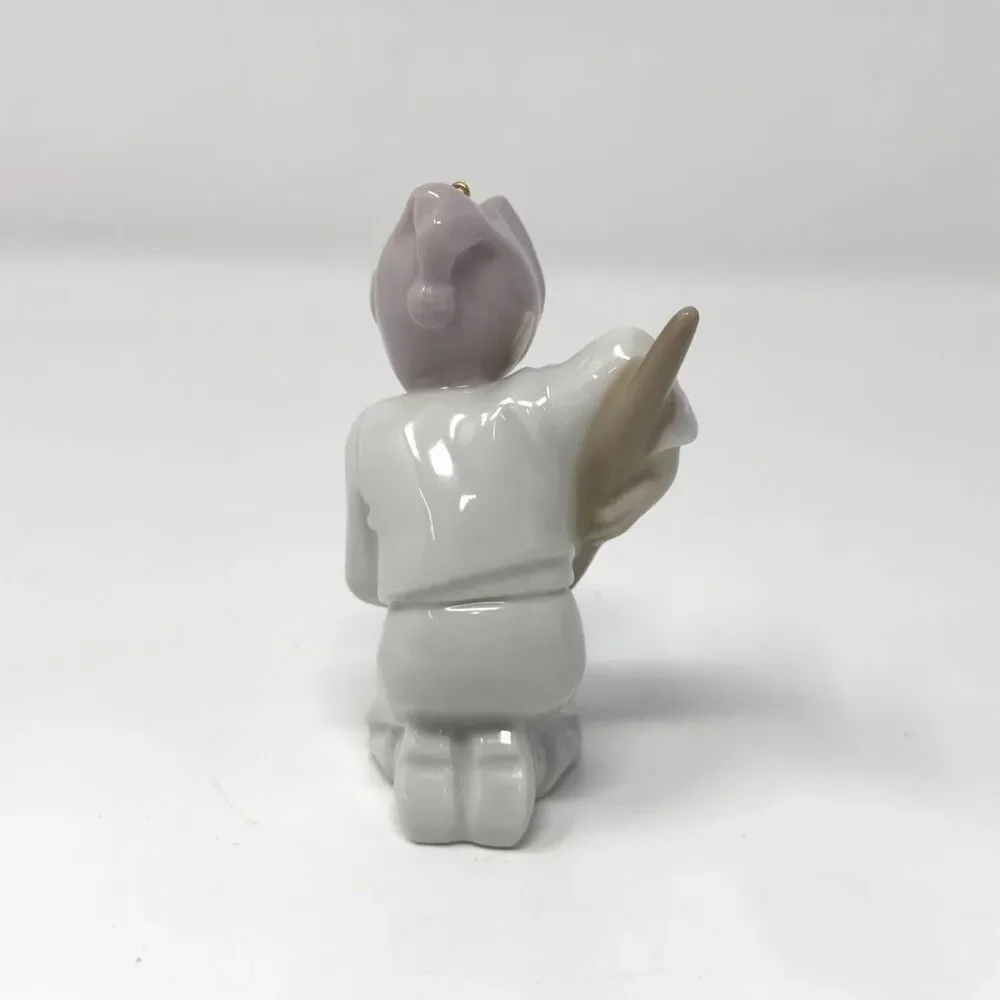 Lladro 5938 Elf with Paintbrush Christmas Ornament Porcelain Figurine